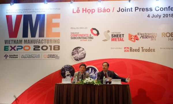 Hơn 200 thương hiệu sẽ hội tụ tại triển lãm Vietnam Manufacturing Expo 2018